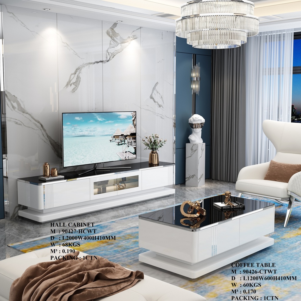 [90427-TV] VITRINE 2P 90427  2000X400X410