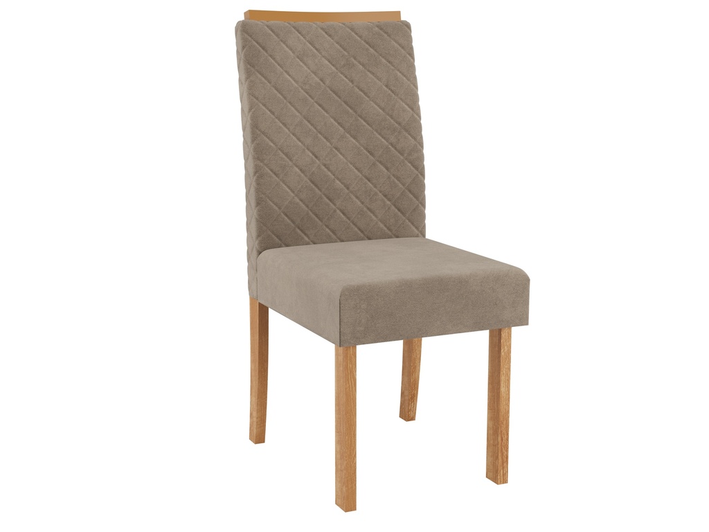 [ELEGANCE-CARAMEL] CHAISE BOIS ELEGANCE 440X995X560  CARAMEL