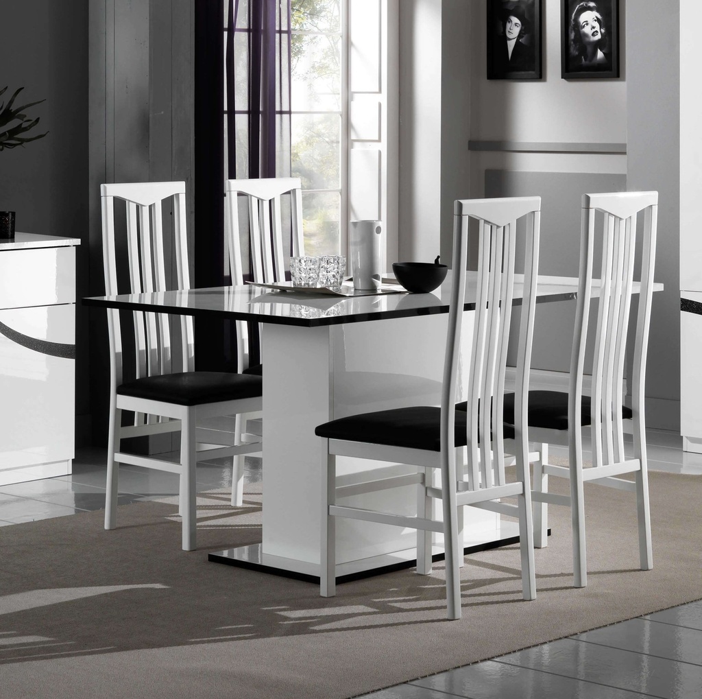 [TABLE-MILANOTABLE] TABLE A MANGER MILANO BLANCHE 160*77*90 1164