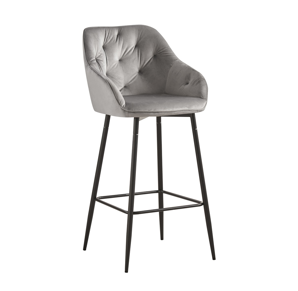 [CHAISEBAR-876] CHAISE BAR B-876 VELOUR GRIS